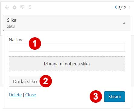 Revolver navodila: vmesnik Nastavitve mega menija