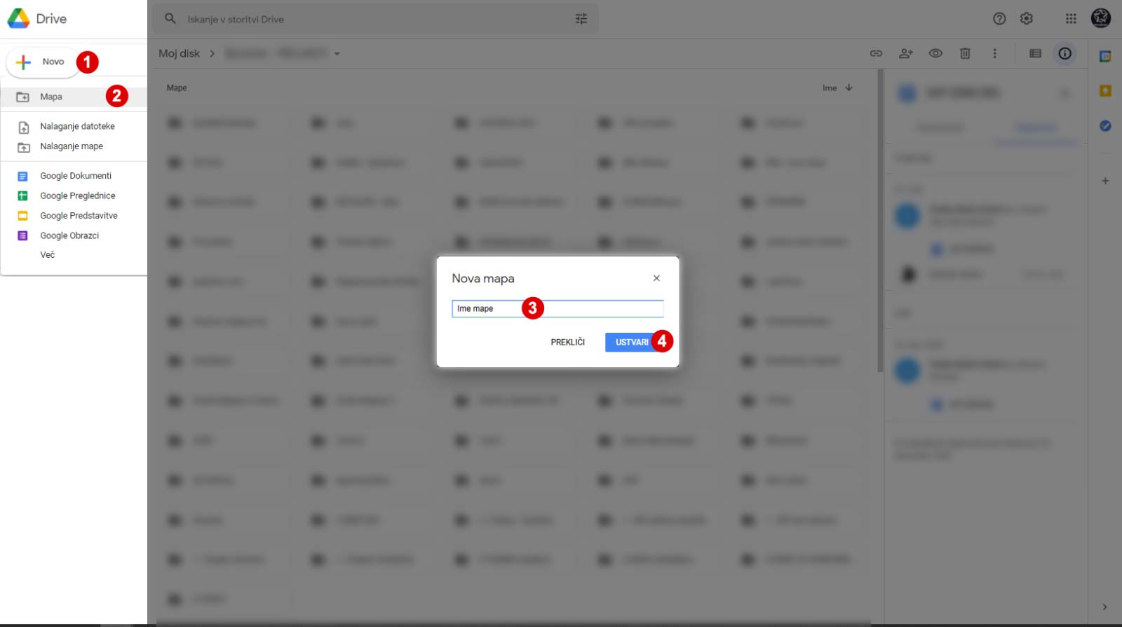 Kako dodati mapo v skupno rabo na Google Drive